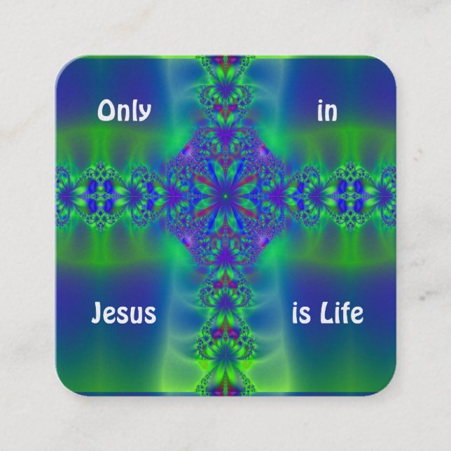 Gospel-Traktkarte Quadratische Visitenkarte (Vorderseite)