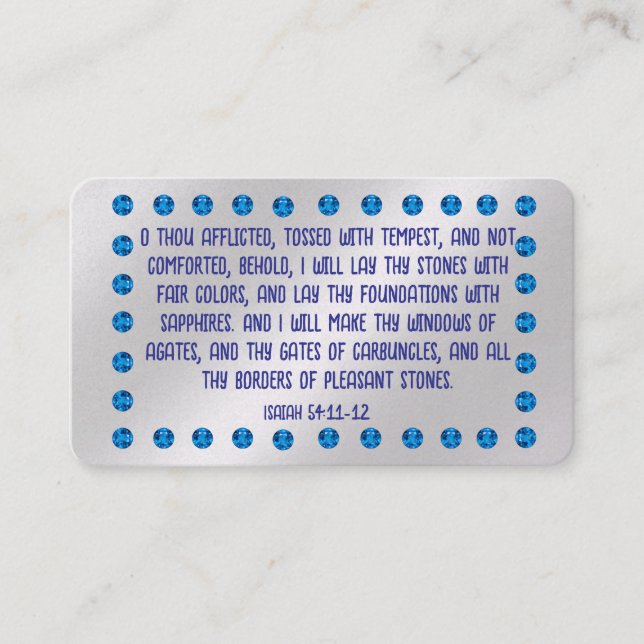 Gospel-Traktkarte Visitenkarte (Vorderseite)