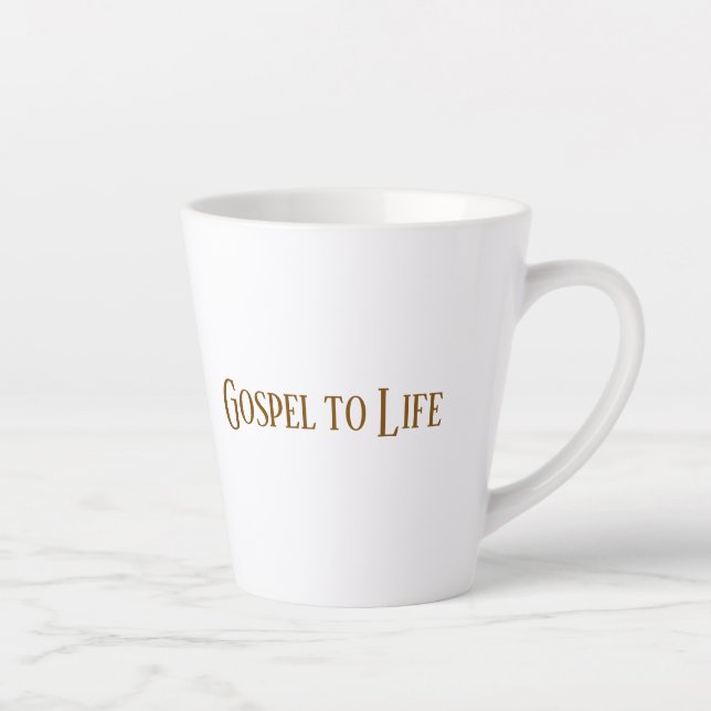 Gospel zum Leben Becher Milchtasse (Rechts)