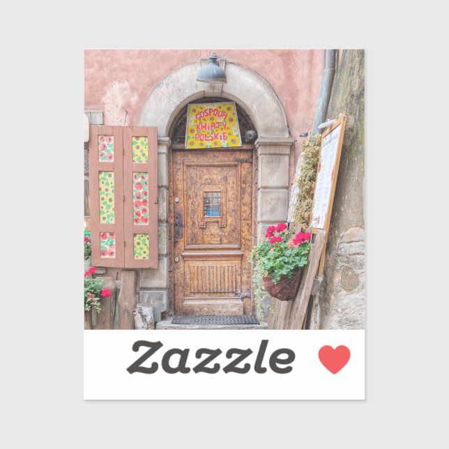 Gospoda Kwiaty Polskie - Warsaw Door Aufkleber (Blatt)