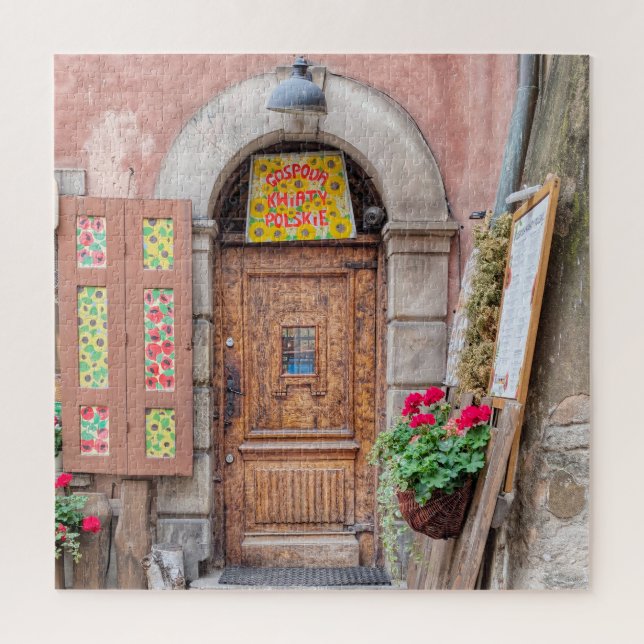Gospoda Kwiaty Polskie - Warsaw Door Puzzle (Vertikal)