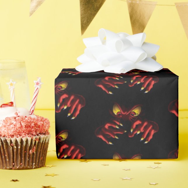 Gossamer erreicht aus den Schatten Geschenkpapier (Geburtstagsparty)