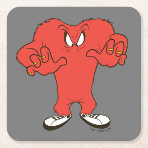 Gossamer Menacing Pose Rechteckiger Pappuntersetzer