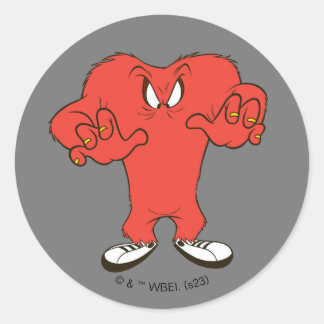 Gossamer Menacing Pose Runder Aufkleber