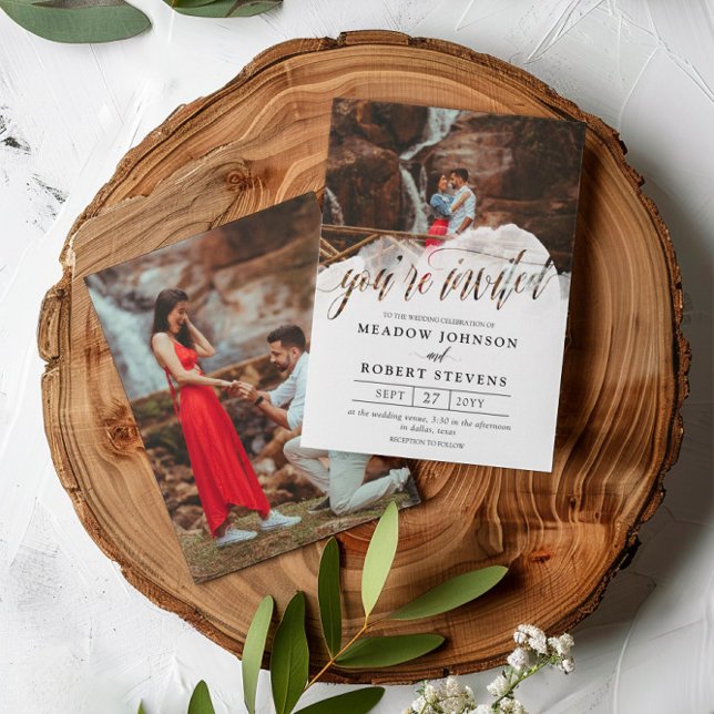 Gossamer Overlay Black Schriftart Foto Informelle  Einladung (Von Creator hochgeladen)