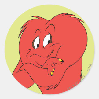 Gossamer Posing - Farbe Runder Aufkleber