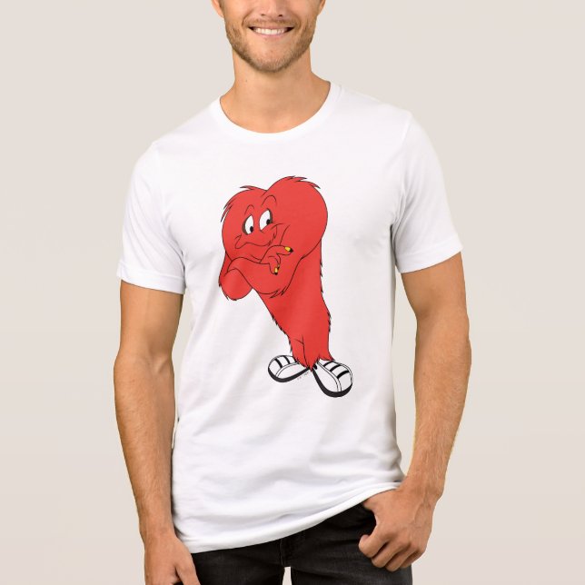 Gossamer Posing - Farbe Tri-Blend Shirt (Vorderseite)