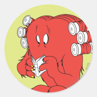 Gossamer Reading - Vollfarbigkeit Runder Aufkleber