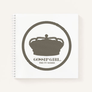 Gossil Girl TV Series Crown Icon Notizbuch