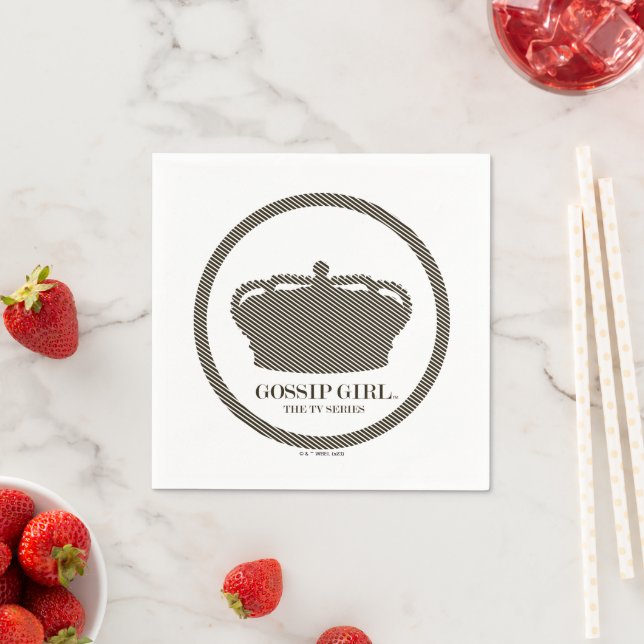 Gossil Girl TV Series Crown Icon Serviette (Beispiel)