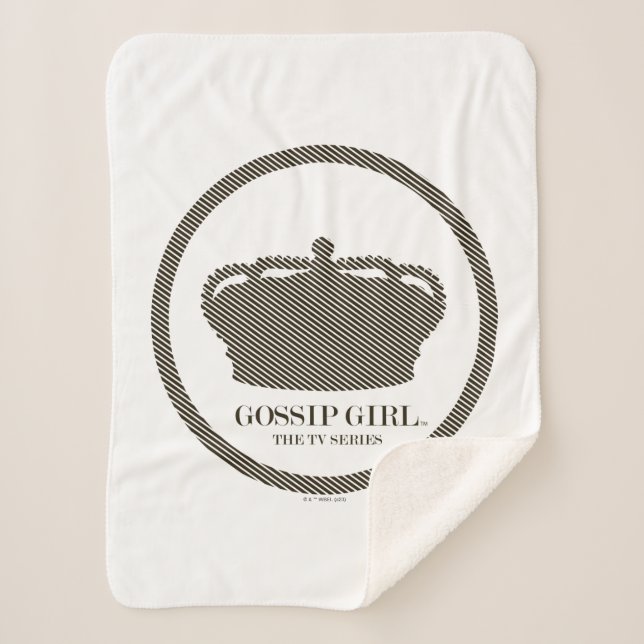 Gossil Girl TV Series Crown Icon Sherpadecke (Vorderseite)