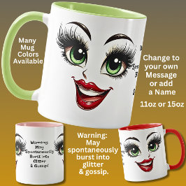 Gossip,  Add Name Message, Fabulous Eyes Face Tasse