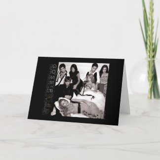 Gossip Girl Black and White Group Graphic Karte