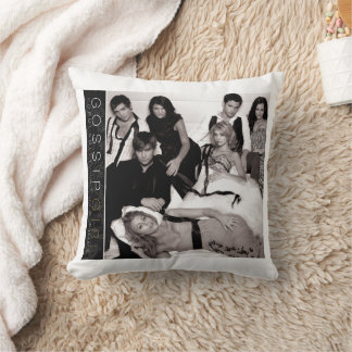 Gossip Girl Black and White Group Graphic Kissen