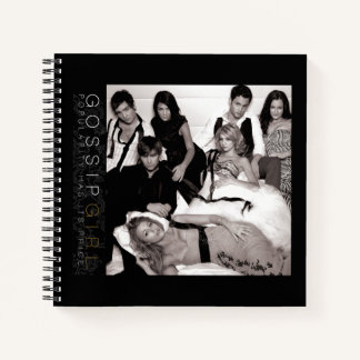 Gossip Girl Black and White Group Graphic Notizbuch