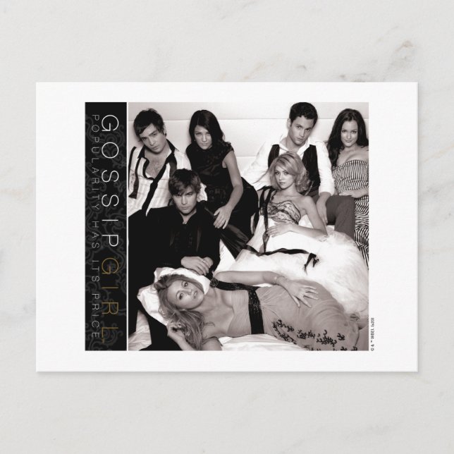 Gossip Girl Black and White Group Graphic Postkarte (Vorderseite)