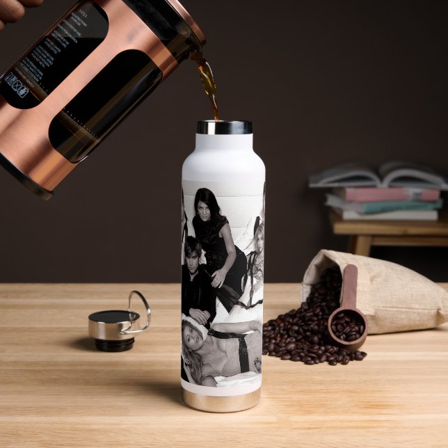 Gossip Girl Black and White Group Graphic Trinkflasche (Kaffee)