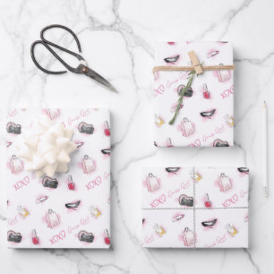 Gossip Girl Makeup Muster Geschenkpapier Set