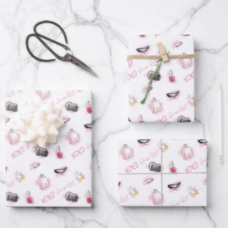 Gossip Girl Makeup Muster Geschenkpapier Set