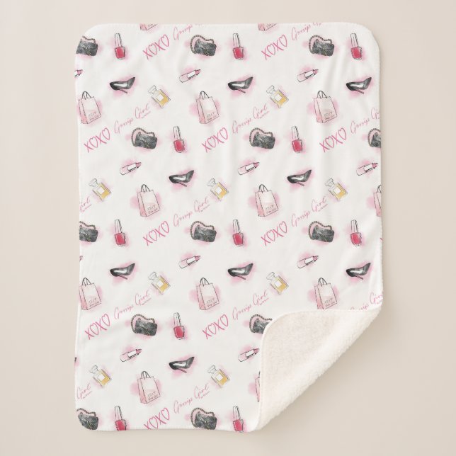 Gossip Girl Makeup Muster Sherpadecke (Vorderseite)