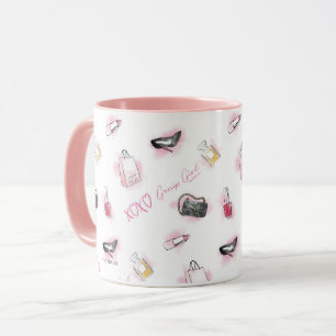 Gossip Girl Makeup Muster Tasse