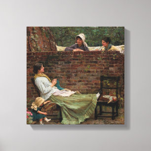 Gossip - John William Waterhouse Leinwanddruck