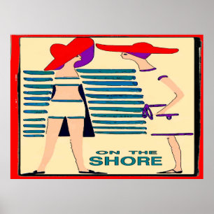 Gossip on the Jersey Shore Abstract Poster