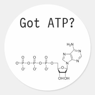 Got ATP? Runder Aufkleber
