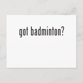 got Badminton? Postkarte