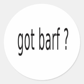 GOT BARF RUNDER AUFKLEBER