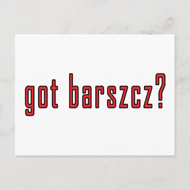 got barszcz? postkarte (Vorderseite)