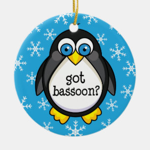 Got Bassoon-(lustige) Verzierung Keramikornament