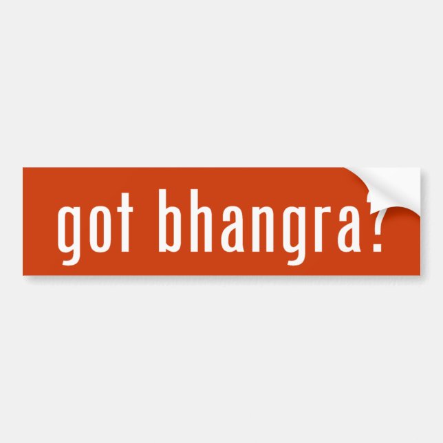 got bhangra? autoaufkleber (Vorne)