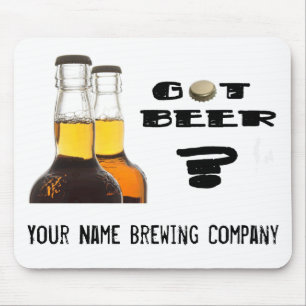 Got Bier? U-Gebräu or Brewing Company Mousepad