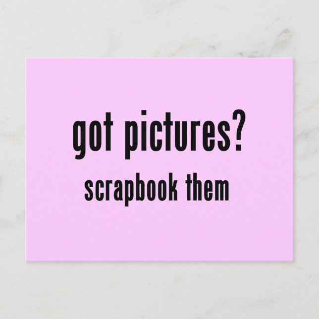 Got Bilder Scrapbook Theme T - Shirt und Geschenke Postkarte (Vorderseite)