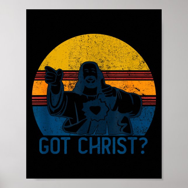 Got Buddy A Christ Christmas Cool Jesus Religious  Poster (Vorne)