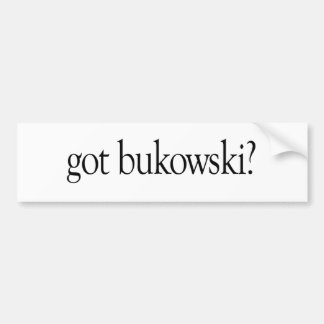 Got Bukowski Autoaufkleber