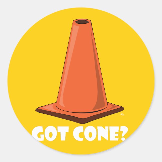 GOT CONE 1t Runder Aufkleber (Vorderseite)
