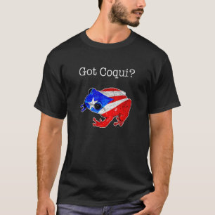 Got Coqui Puerto Rico Fahne Frosch von Puerto Ri T-Shirt