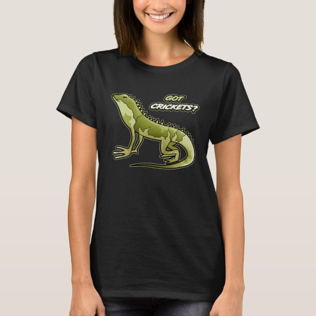 Got Crickets Feeding Time For Bearded Dragons T-Shirt (Vorderseite)