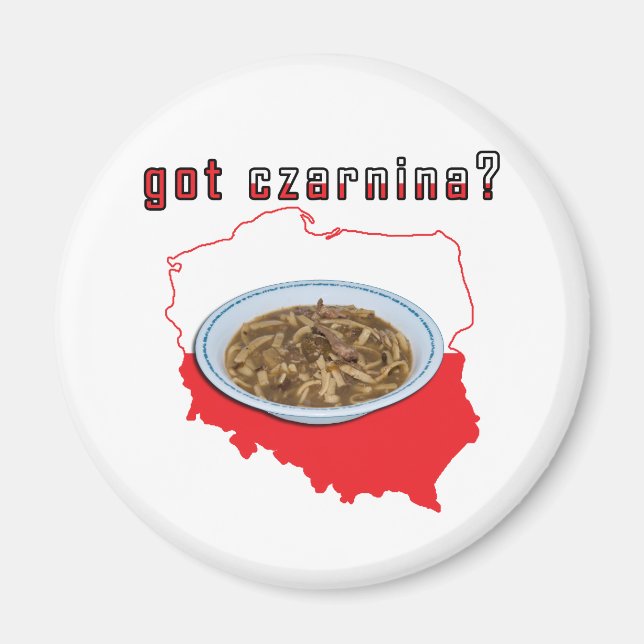 Got Czarnina Polnische Karte Magnet (Vorne)