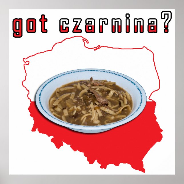 Got Czarnina Polnische Karte Poster (Vorne)