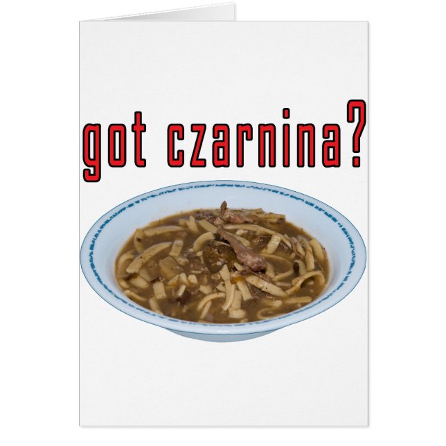 Got Czarnina? Suppe (Vorne)