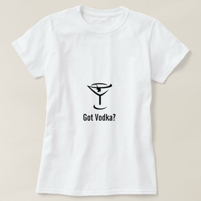 Got das T-Shirt der Wodka-Frauen (Design vorne)