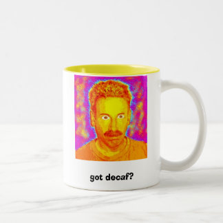 got Decaf? Zweifarbige Tasse