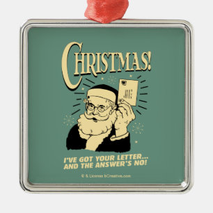 Got deinen Brief. Die Antwort lautet Nein Ornament Aus Metall