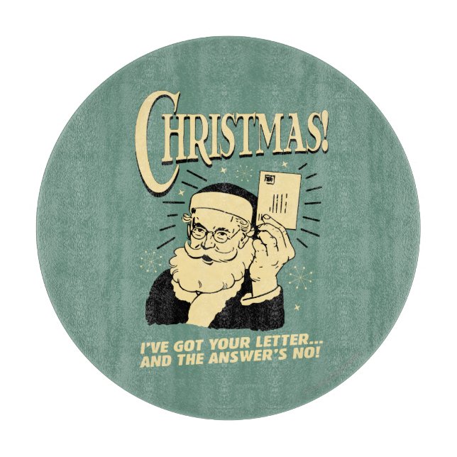 Got deinen Brief. Die Antwort lautet Nein Schneidebrett (Vorderseite)