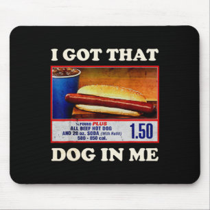 Got dieses Hund in mir lustige Combo 4. Juli Vinta Mousepad