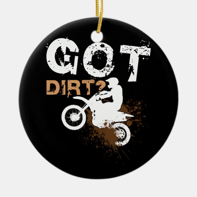 Got Dirt Motocross Racing Keramik Ornament (Vorne)