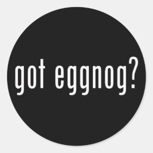 Got Eggnog? Weihnachtsgeist in flüssiger Form Runder Aufkleber